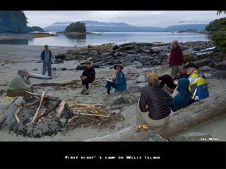 Les Moore First night’s camp on Willis Island 