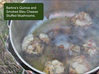 Barbra’s Quinoa and Smoked Bleu Cheese Stuffed Mushrooms. Paul Cooney 