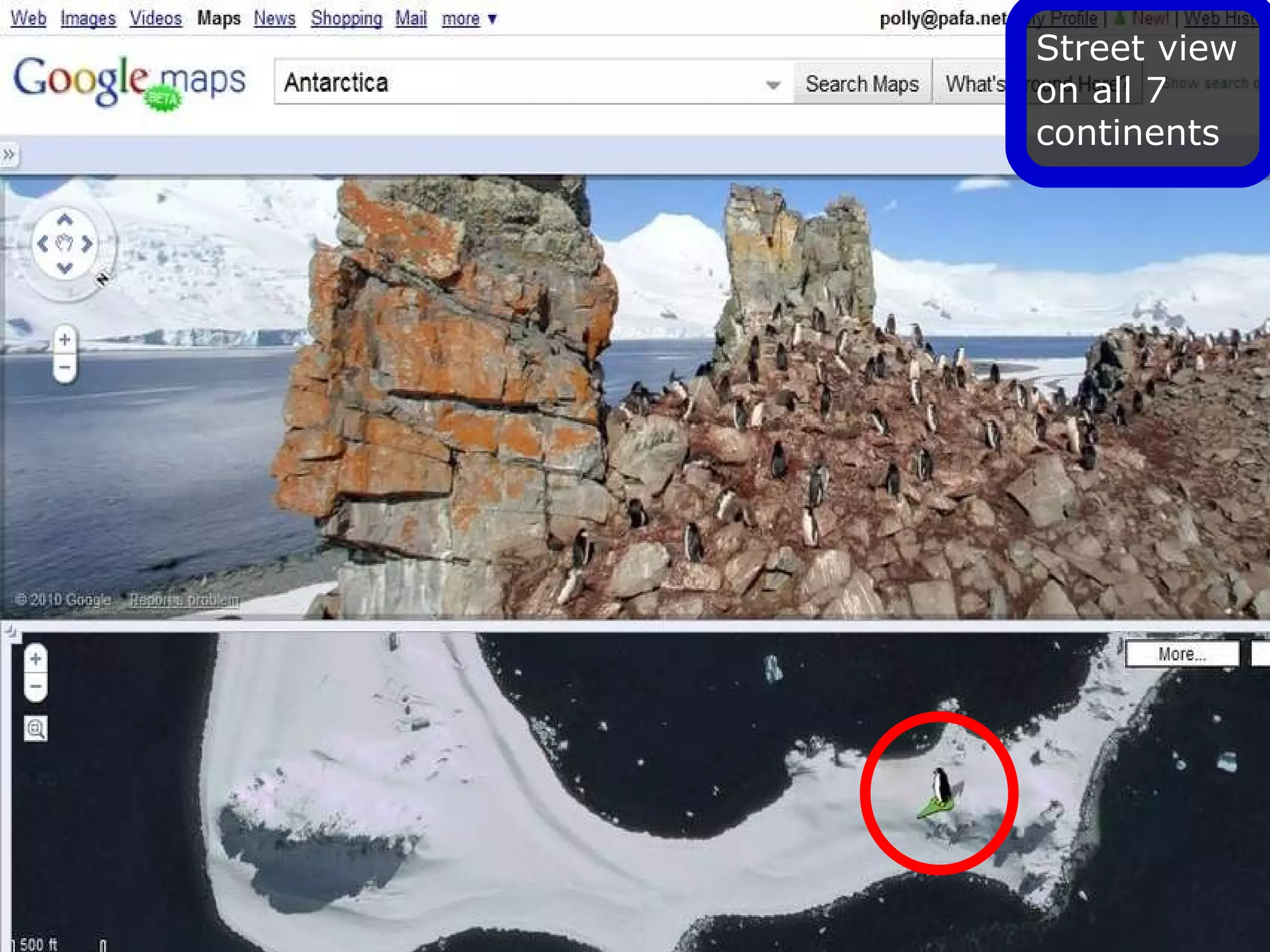 Street view  on all 7  continents 