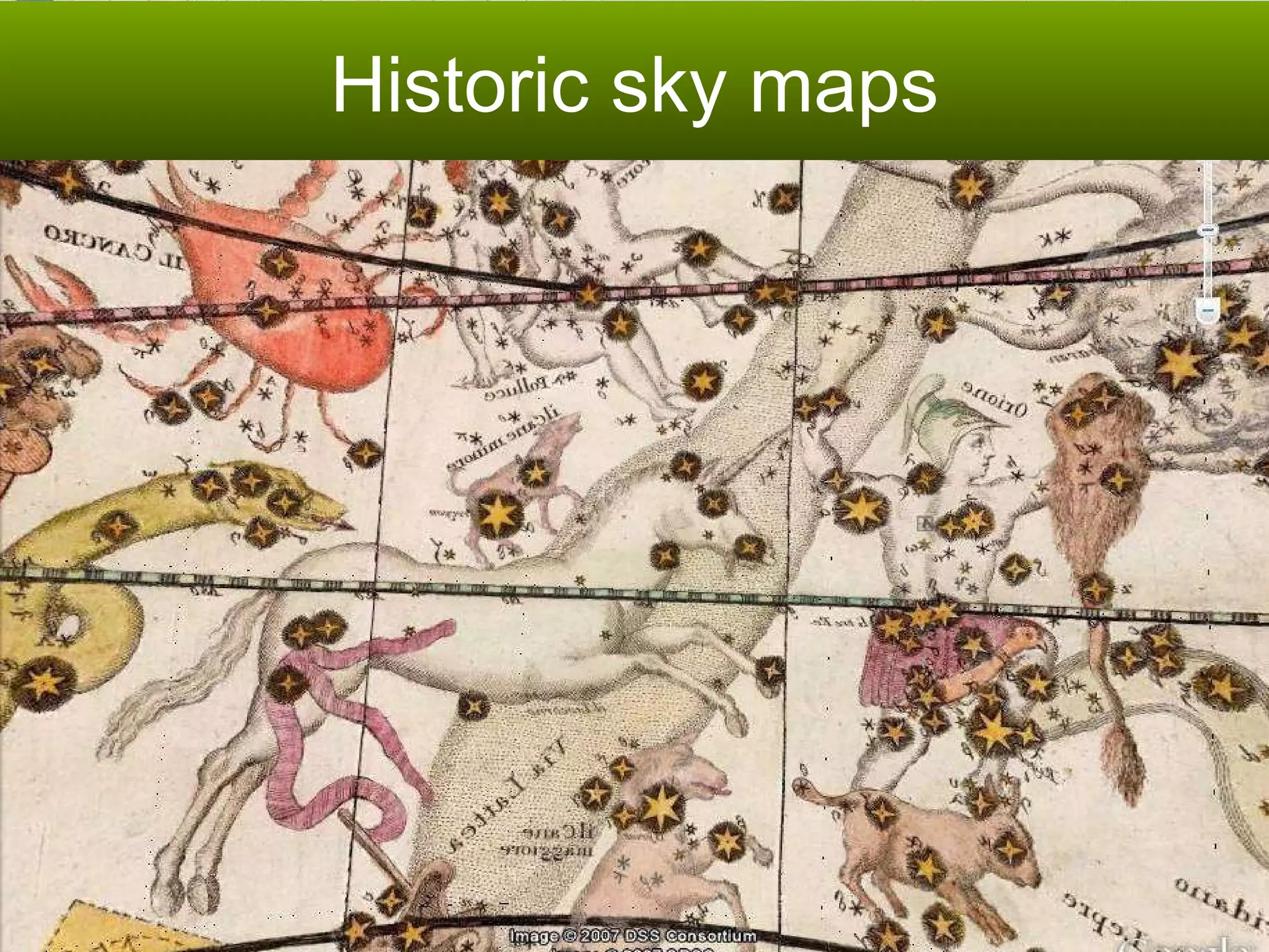 Historic sky maps 