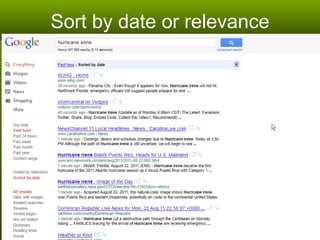 Sort by date or relevance 