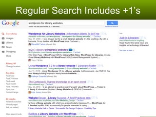 Regular Search Includes +1’s 