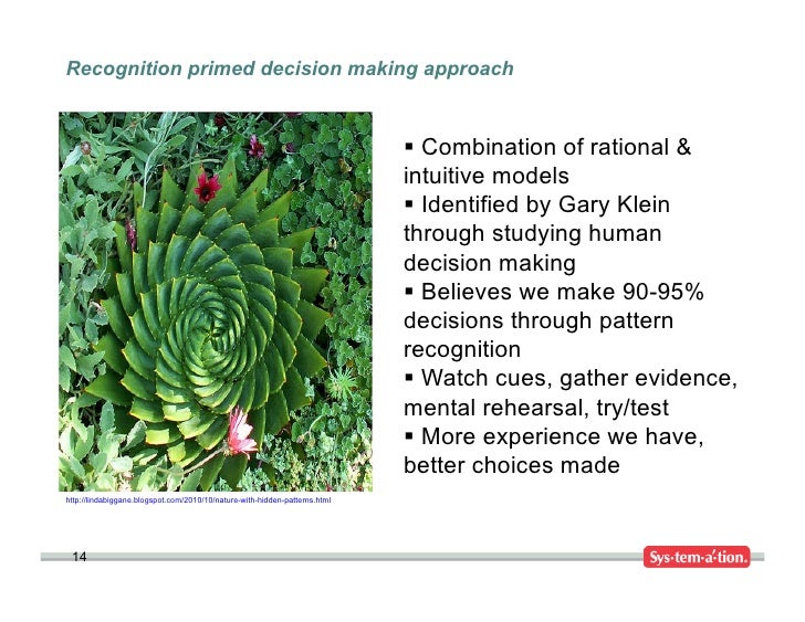 Recognition primed decision-making ppt presentation