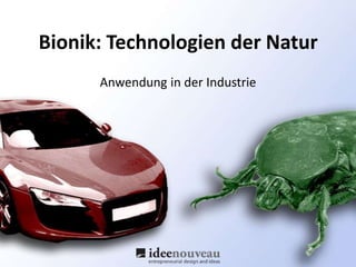Bionik: Technologien der Natur Anwendung in der Industrie 