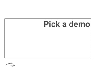 Pick a demo