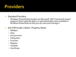 Introduction to PowerShell | PDF