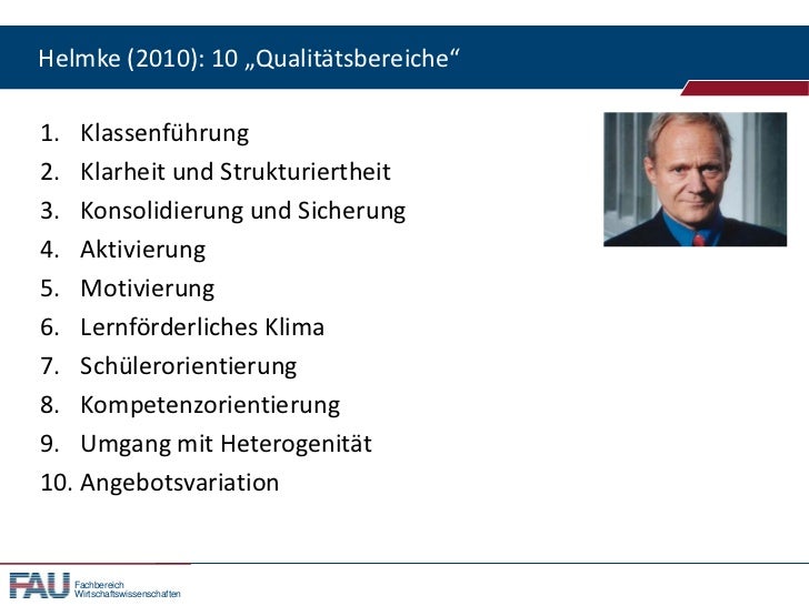 10 Merkmale Guten Unterrichts Helmke Innovative Lernumgebungen in Schule, Hochschule, Betrieb