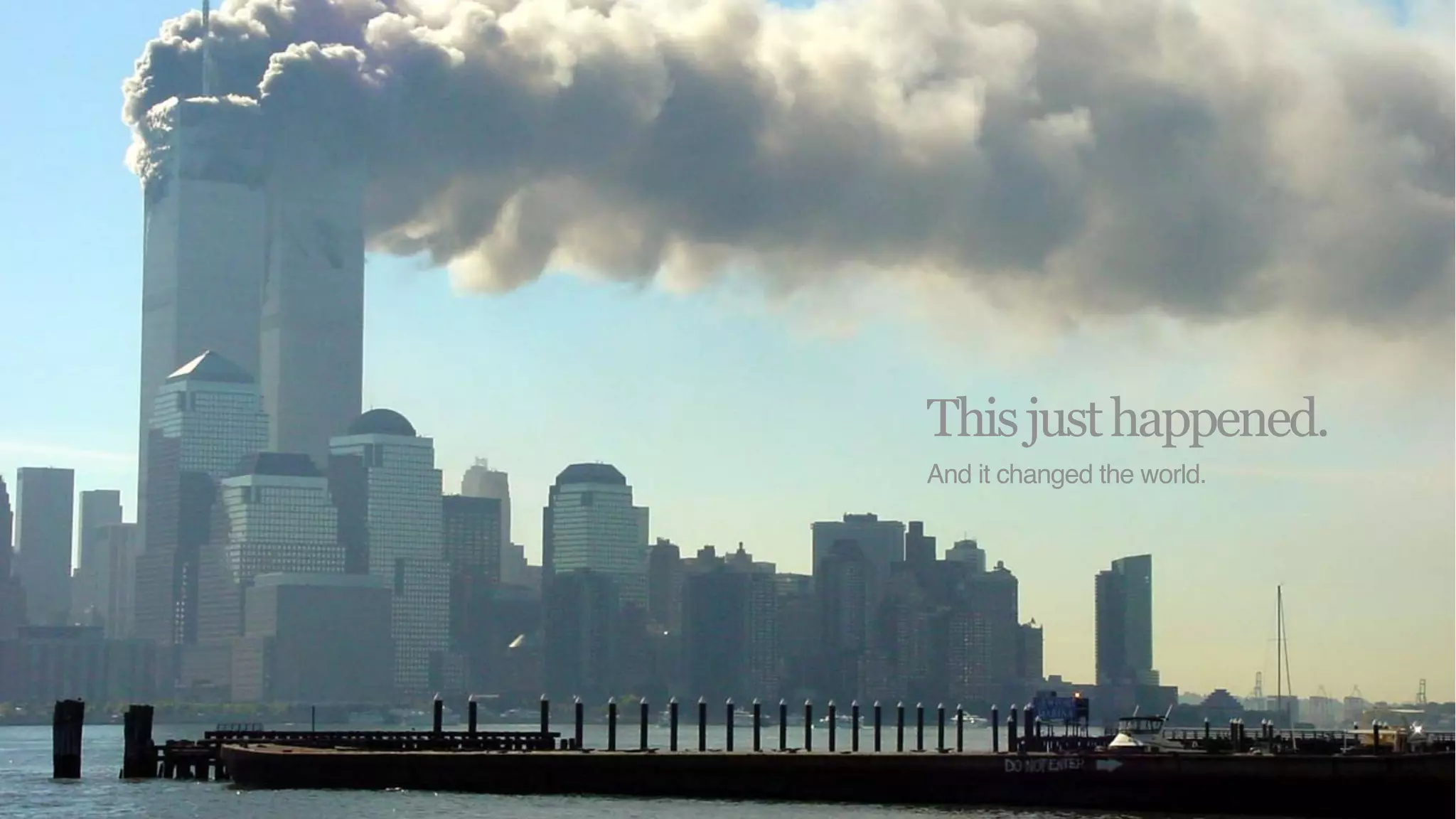 This just happened.
And it changed the world.
 