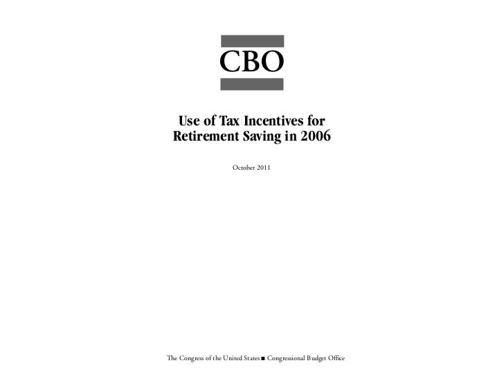 Use of Tax Incentives for Retirement Saving in 2006 Slide 3