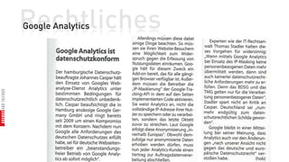 Rechtliches
Google Analytics
 