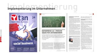 Implementierung
Implementierung im Unternehmen
 