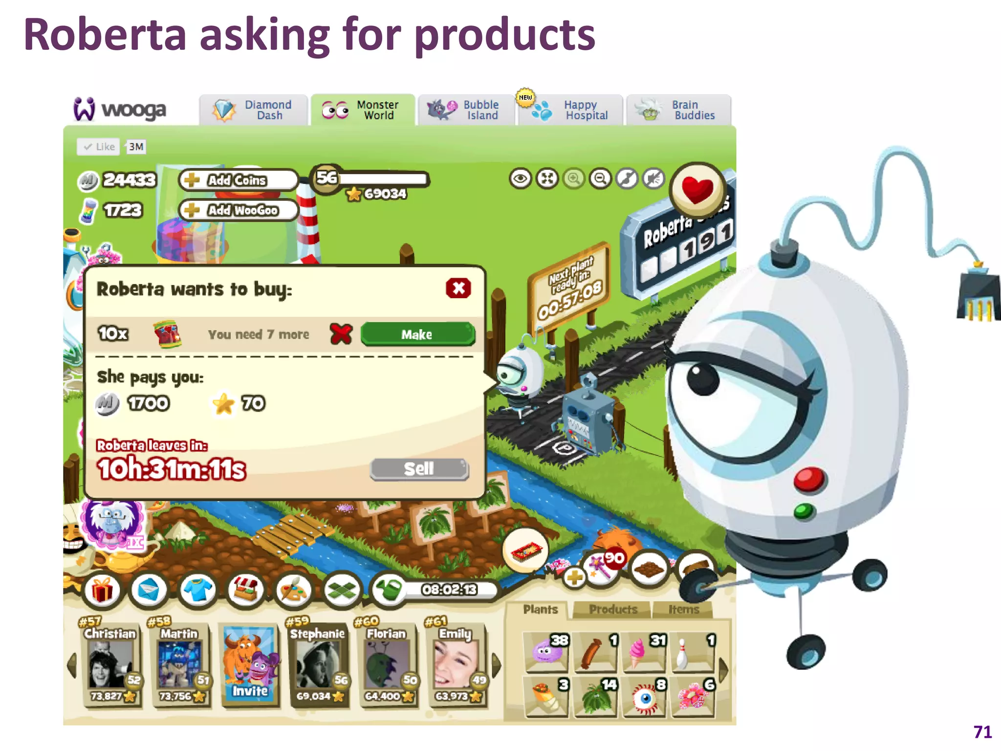 Roberta asking for products




                              71
 