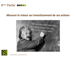 4 ème  Partie Mesurer le retour sur investissement de ses actions Crédit illustration : www.hetemeel.com 