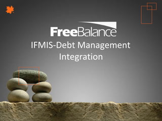 Version 7 section

• brief discussion
  IFMIS-Debt Management
         Integration
 