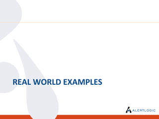 REAL WORLD EXAMPLES
 