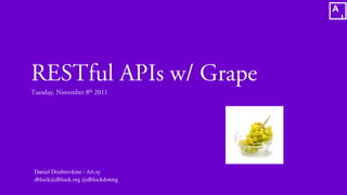 Daniel Doubrovkine / Art.sy
dblock@dblock.org @dblockdotorg
 