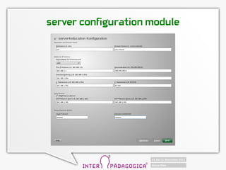 server configuration module
 
