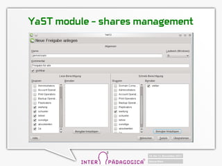 YaST module C shares management
 