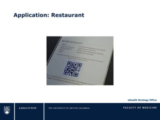 Application: Restaurant 