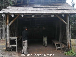 Boulder Shelter, 6 miles 
