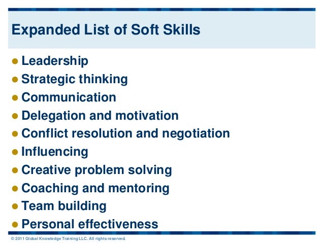 soft skills list