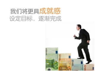 我们将更具成就感
设定目标，逐渐完成
 