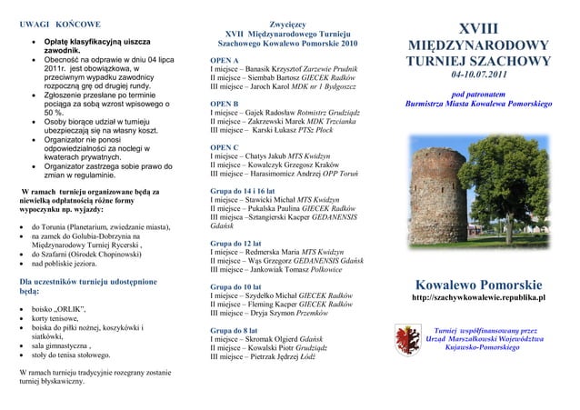 Kowalewo Pomorskie 2011 | PDF