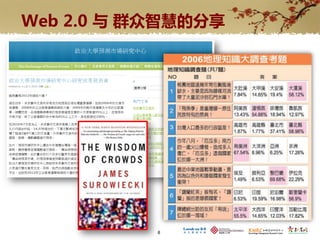 Web 2.0 与 群众智慧的分享




           8
 