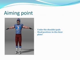 Drive Block First step: 6 to 8in with outside foot, forward, STAY LOW, head up!  -Load Arms Second step: Even out feet- Make ContactThird step: Drive! Drills:  - Three step progression  -  Bag Drills in Chutes  -  Sled  