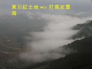 東川紅土地 => 打馬坎雲海 