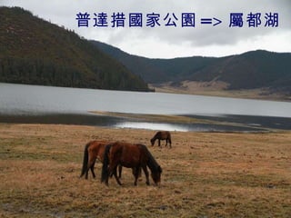 普達措國家公園 =>   屬都湖 