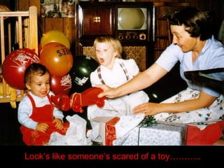 Look’s like someone’s scared of a toy……….. 