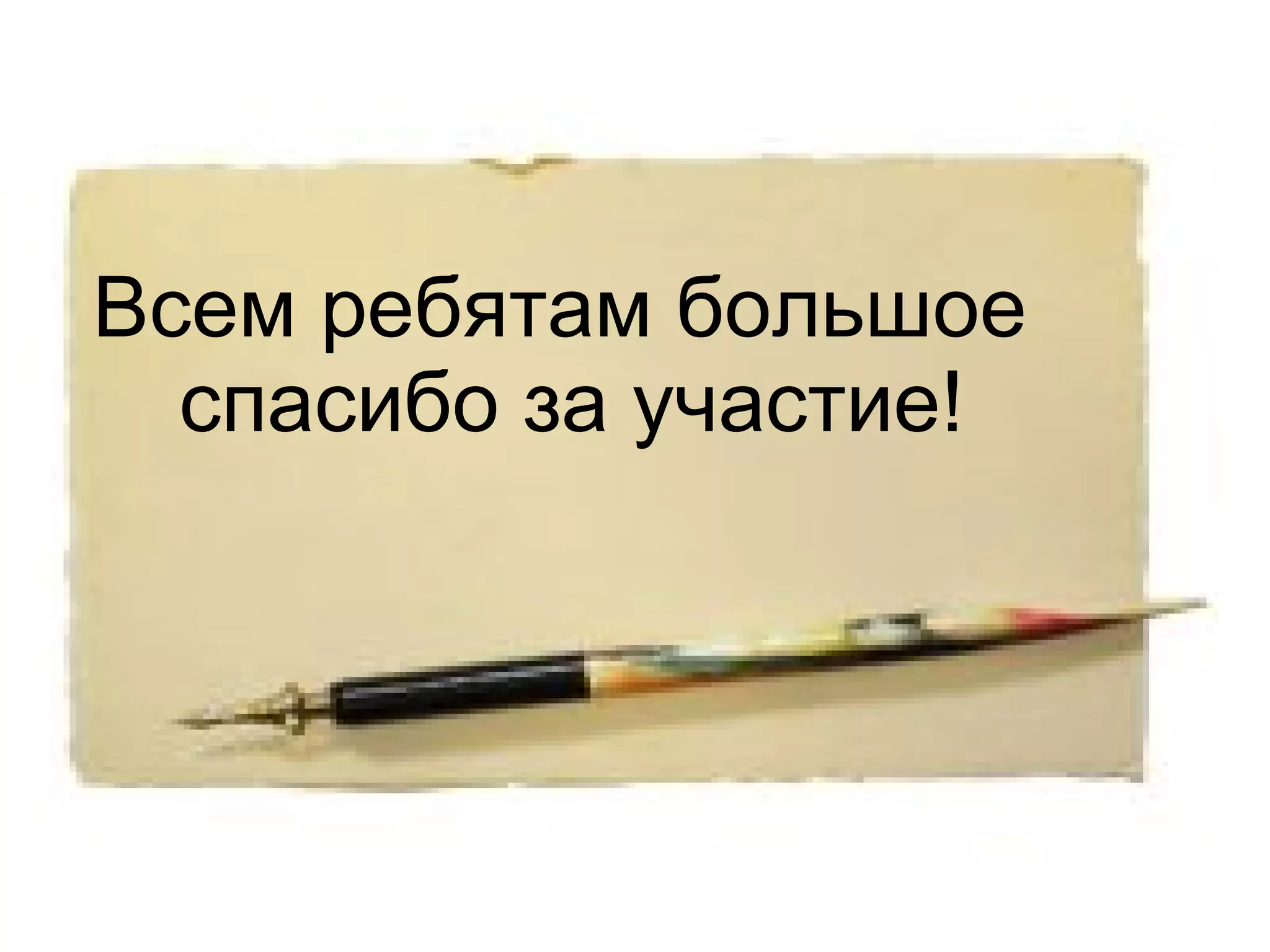 Всем ребятам большое  спасибо за участие! 