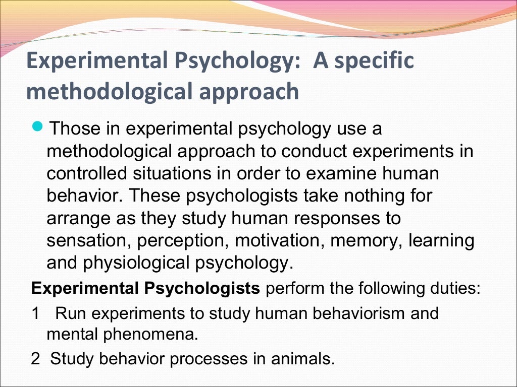 Experimental Psychology