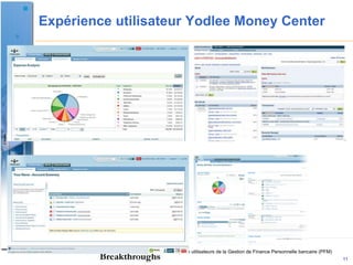 Expérience utilisateur Yodlee Money Center




                   Adoption utilisateurs de la Gestion de Finance Personnelle bancaire (PFM)
                                                                                               11
 