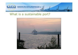 What is a sustainable port?
 
