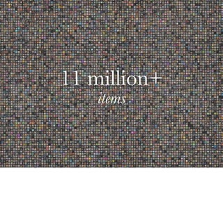 11 million+
   items
 