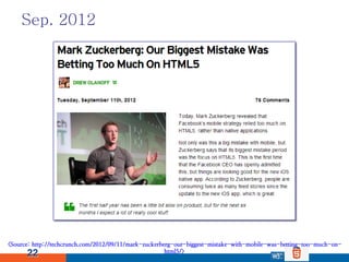 Sep. 2012




<Source: http://techcrunch.com/2012/09/11/mark-zuckerberg-our-biggest-mistake-with-mobile-was-betting-too-mu...