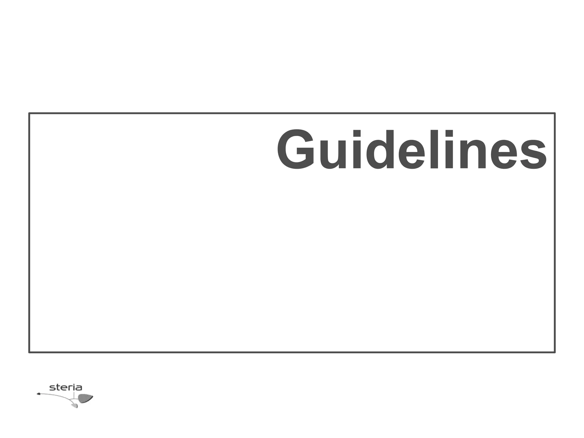 Guidelines
 