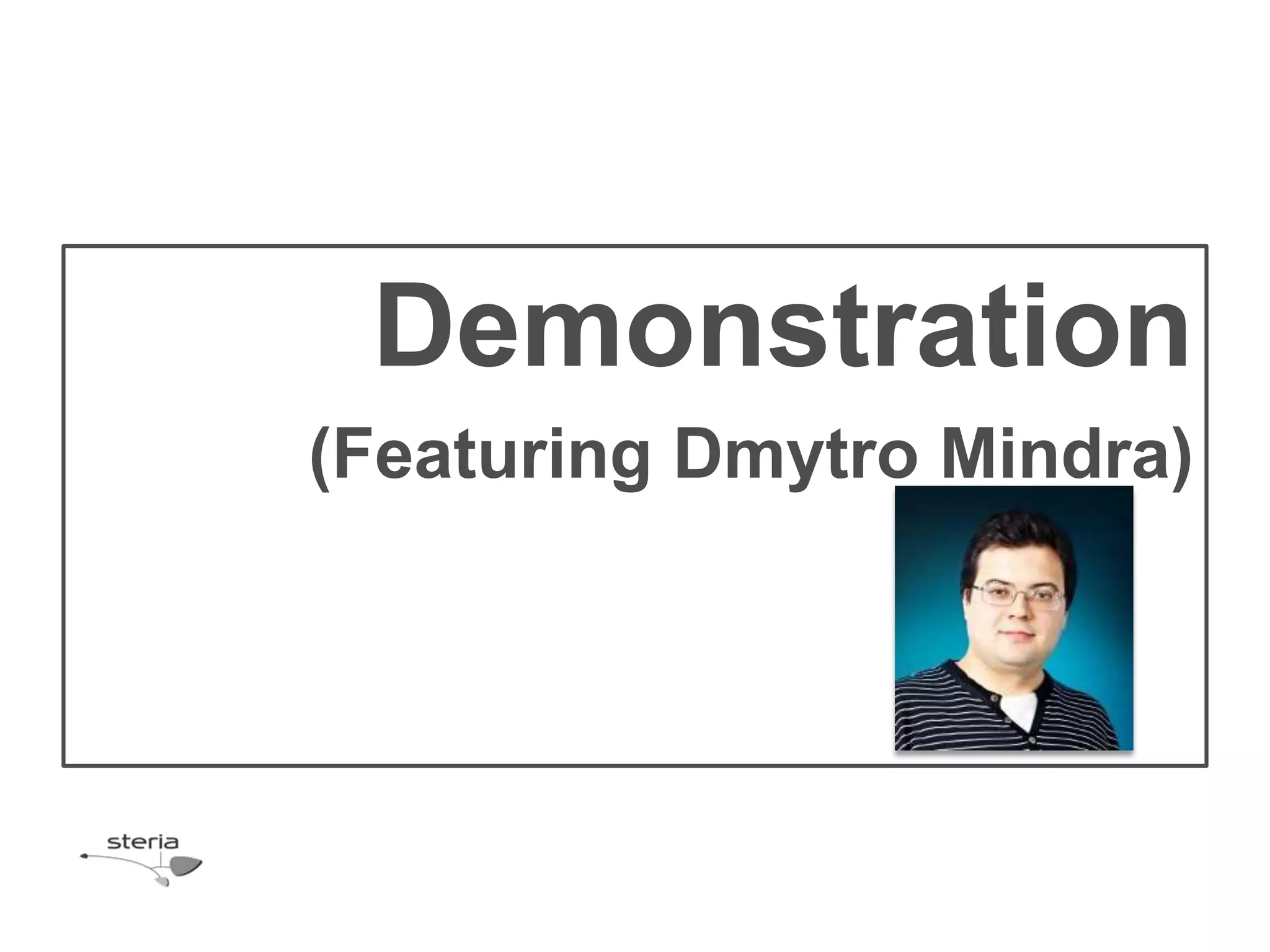 Demonstration
(Featuring Dmytro Mindra)
 