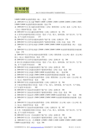 2011年全球及中国风电铸件产业深度研究报告