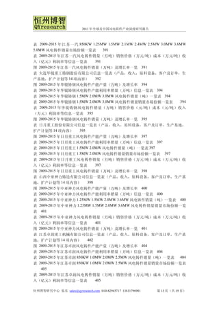 2011年全球及中国风电铸件产业深度研究报告