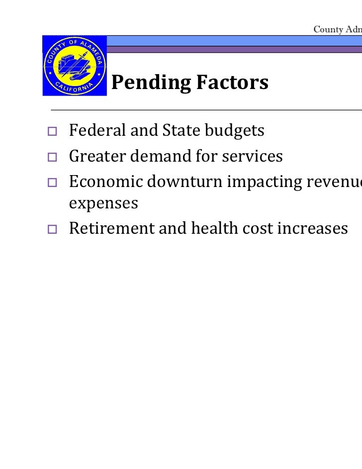 Alameda County 201112 Proposed Budget Overview