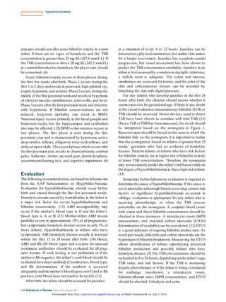 2011. hyperbilirubinemia in the newborn. pediatrics in review | DOCX