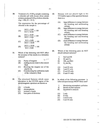 CAPE Chemistry Unit 2 Paper 1 2011 | PDF