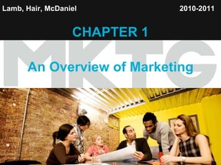 Lamb, Hair, McDaniel   CHAPTER 1 An Overview of Marketing 2010-2011   