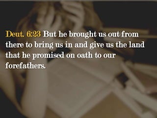 3 THINGS CLEARER IN DEUTERONOMY THAN THE 1ST 4BOOKS“I am the only true God.”