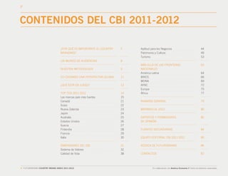 CONTENIDOS DEL CBI 2011-2012

                                ¿POR QUÉ ES IMPORTANTE EL COUNTRY   5    Aptitud para los Ne...