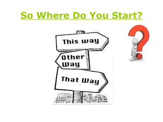 So Where Do You Start? 