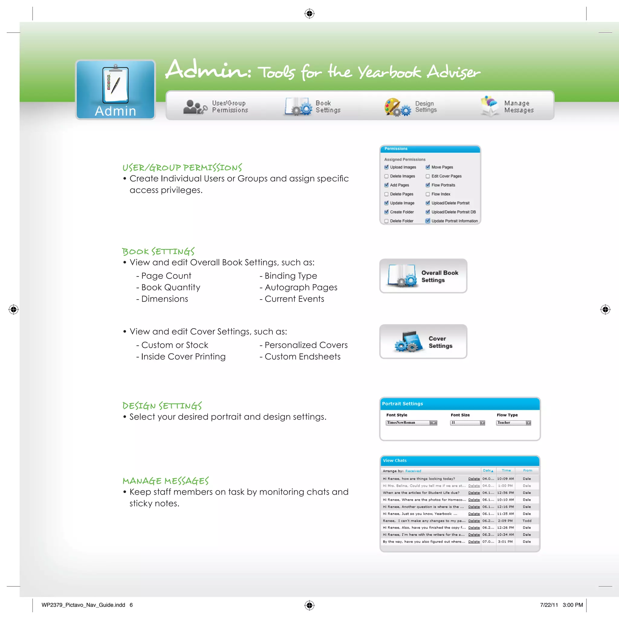 Pictavo Yearbook Software Guide PDF